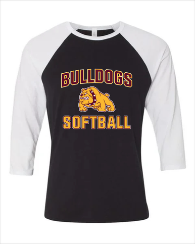 Big Spring Bulldogs Softball #1 Women's Baseball T-Shirt