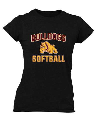 Big Spring Bulldogs Softball #1 Women's Premium SS T-Shirt