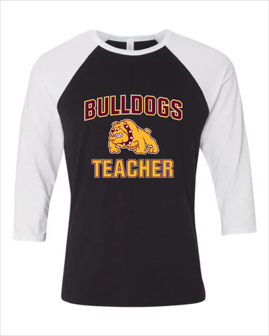 Big Spring Bulldogs Teacher Women's Baseball T-Shirt