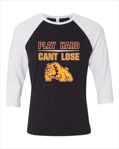 Big Spring Bulldogs Play Hard, Can't Lose Men's Baseball T-Shirt