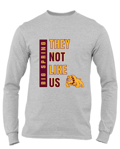Big Spring Bulldogs They Not Like Us #1 Men's Premium LS T-Shirt
