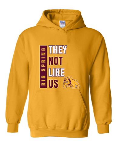Big Spring Bulldogs They Not Like Us #1 Men's Hoodie