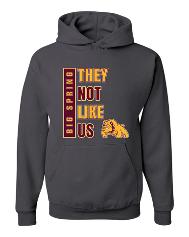 Big Spring Bulldogs They Not Like Us #1 Men's Premium Hoodie