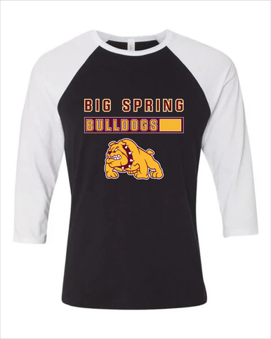 Big Spring Bulldogs Mascot #7 Men's Baseball T-Shirt