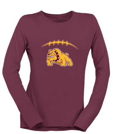 Big Spring Bulldogs Football #2 Women's LS T-Shirt