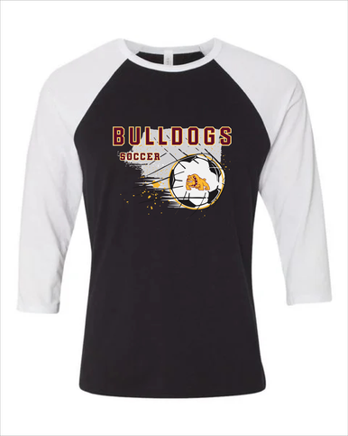 Big Spring Bulldogs Soccer #2 Men's Baseball T-Shirt