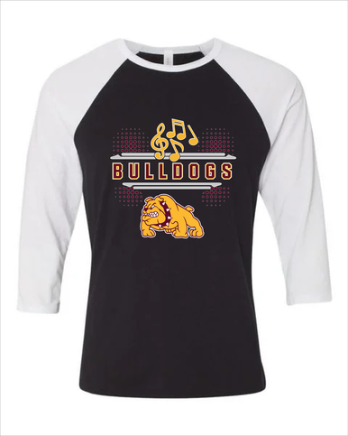 Big Spring Bulldogs Band # 3 Men's Baseball T-Shirt