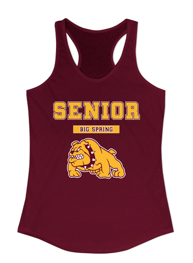 Big Spring Bulldogs Senior #2 Women's Tank Top