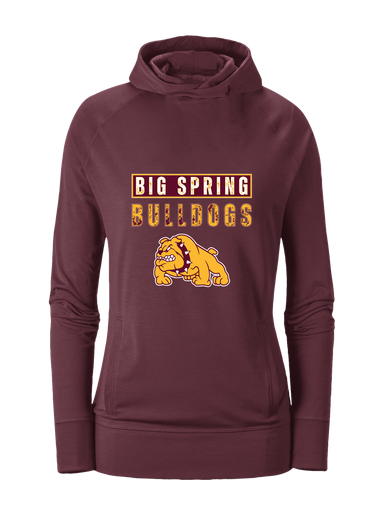 Big Spring Bulldogs Mascot #9 Women's Hoodie