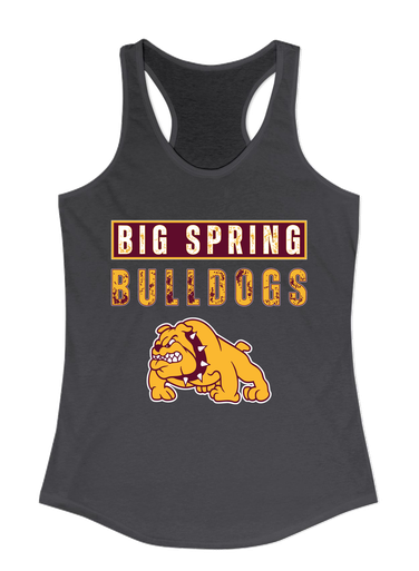 Big Spring Bulldogs Mascot #9 Women's Tank Top