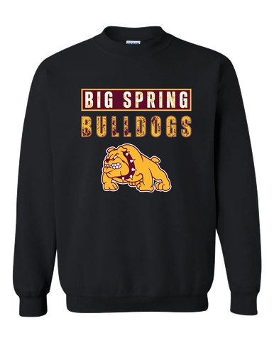 Big Spring Bulldogs Mascot #9 Men's Sweatshirt