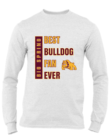 Big Spring Bulldogs Best Bulldog Fan Men's Premium LS T-Shirt