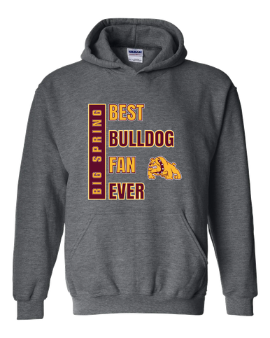 Big Spring Bulldogs Best Bulldog Fan Men's Hoodie
