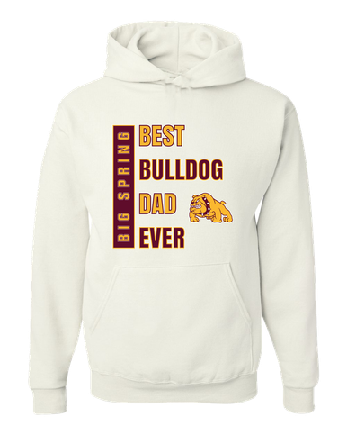 Big Spring Bulldogs Best Bulldog Dad Men's Premium Hoodie