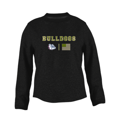 Sierra Linda Bulldogs Camo Flag Women's Sweatshirt