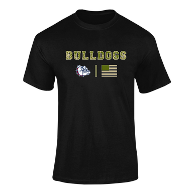 Sierra Linda Bulldogs Camo Flag Men's Premium SS T-Shirt