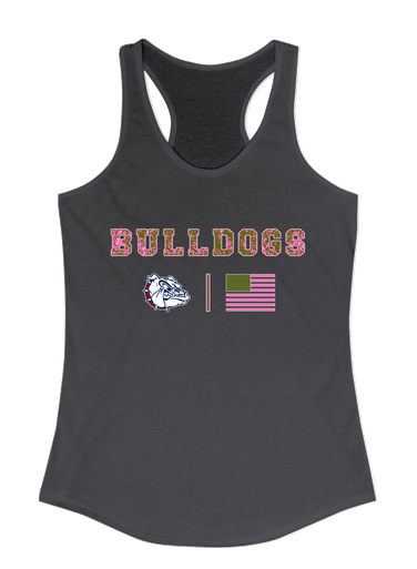 Sierra Linda Bulldogs Pink Camo Flag Women's Tank Top