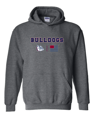 Sierra Linda Bulldogs Team Colors Flag Men's Hoodie