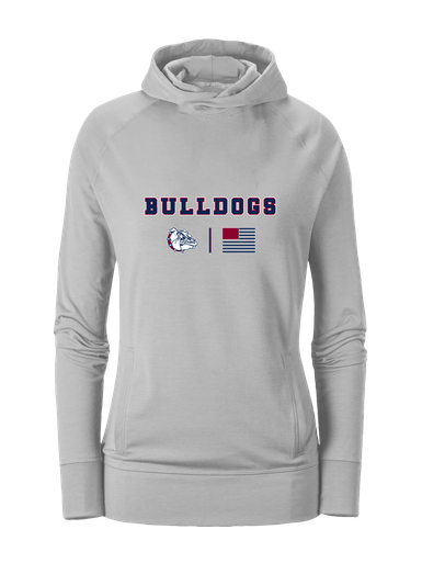 Sierra Linda Bulldogs Team Colors Flag Women's Hoodie