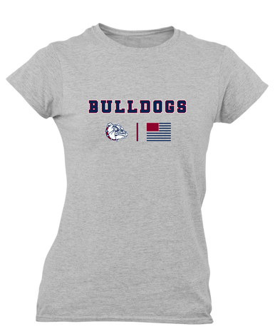 Sierra Linda Bulldogs Team Colors Flag Women's Premium SS T-Shirt