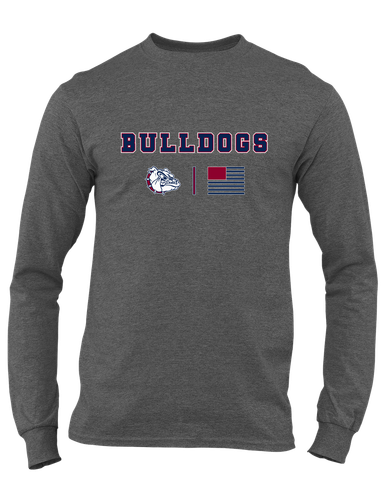 Sierra Linda Bulldogs Team Colors Flag Men's LS T-Shirt
