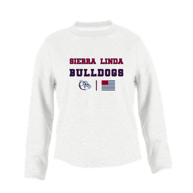 Sierra Linda Bulldogs Spirit Flag Women's Sweatshirt