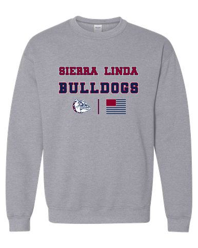 Sierra Linda Bulldogs Spirit Flag Men's Sweatshirt