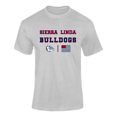 Sierra Linda Bulldogs Spirit Flag Men's SS T-Shirt