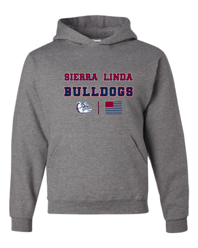Sierra Linda Bulldogs Spirit Flag Men's Premium Hoodie