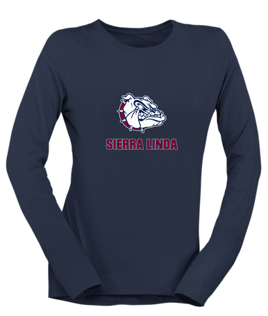 Sierra Linda Bulldogs Mascot #2 Women's Premium LS T-Shirt