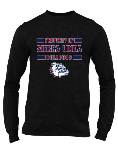 Sierra Linda Bulldogs Property Of Men's Premium LS T-Shirt