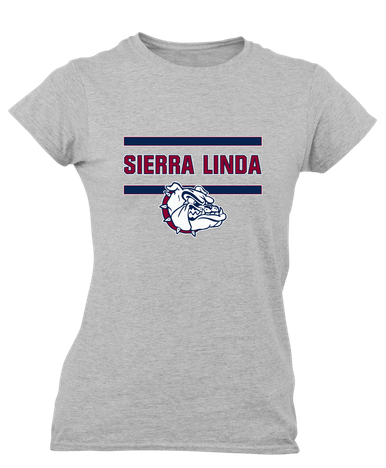 Sierra Linda Bulldogs Mascot #4 Women's Premium SS T-Shirt