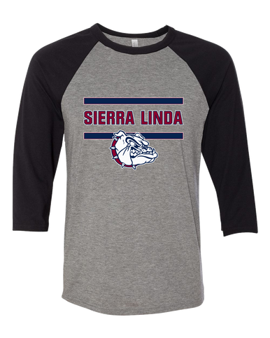 Sierra Linda Bulldogs Mascot #4 Women's Baseball T-Shirt