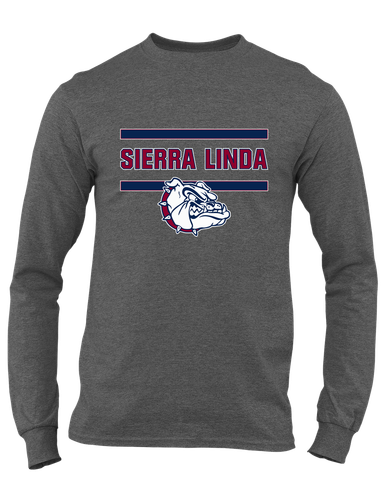 Sierra Linda Bulldogs Mascot #4 Men's Premium LS T-Shirt