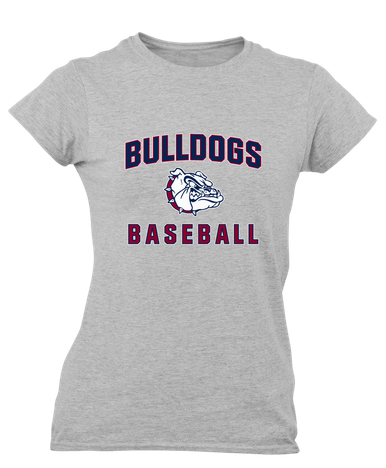 Sierra Linda Bulldogs Baseball #1 Women's Premium SS T-Shirt