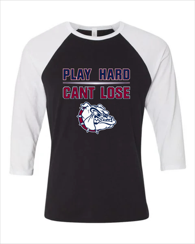 Sierra Linda Bulldogs Play Hard, Can't Lose Women's Baseball T-Shirt