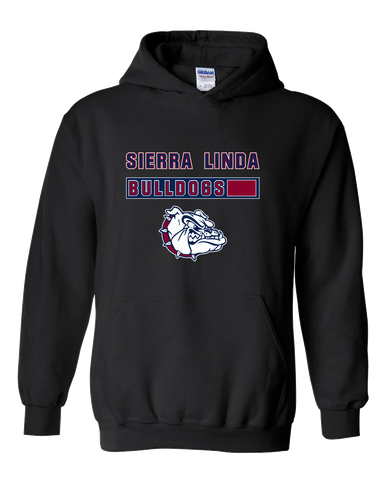 Sierra Linda Bulldogs Mascot #7 Men's Hoodie