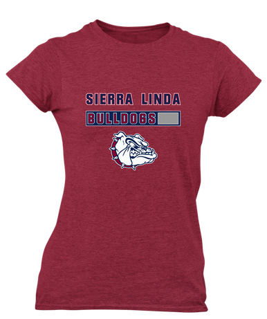 Sierra Linda Bulldogs Mascot #7 Women's Premium SS T-Shirt
