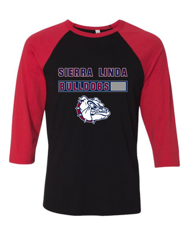 Sierra Linda Bulldogs Mascot #7 Women's Baseball T-Shirt