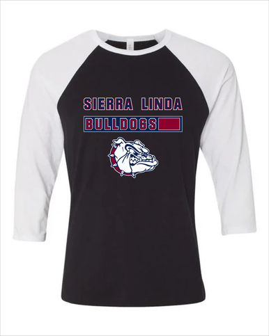 Sierra Linda Bulldogs Mascot #7 Men's Baseball T-Shirt