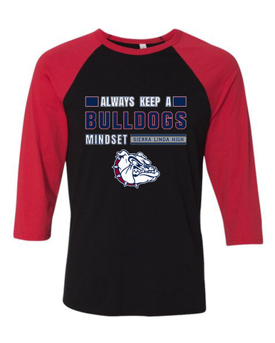 Sierra Linda Bulldogs Mindset Women's Baseball T-Shirt