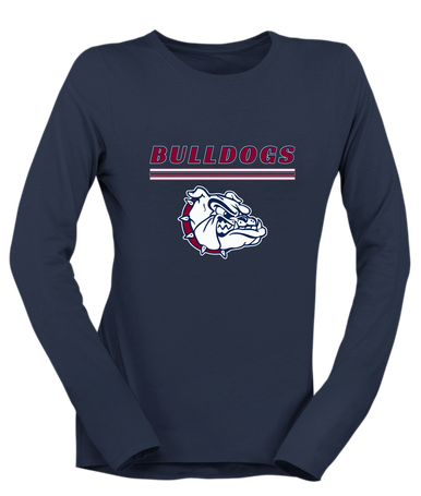 Sierra Linda Bulldogs Mascot #8 Women's Premium LS T-Shirt