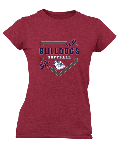 Sierra Linda Bulldogs Softball #2 Women's Premium SS T-Shirt