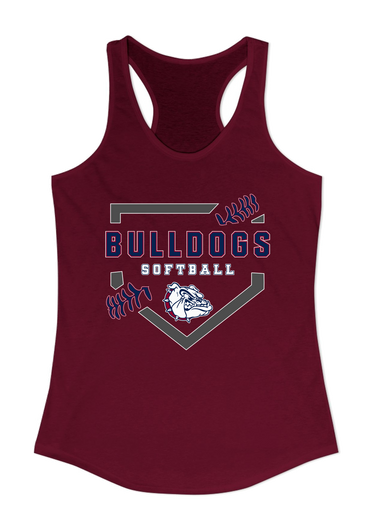 Sierra Linda Bulldogs Softball #2 Women's Tank Top
