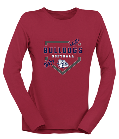 Sierra Linda Bulldogs Softball #2 Women's Premium LS T-Shirt