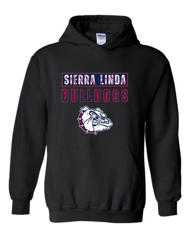 Sierra Linda Bulldogs Mascot #9 Men's Hoodie