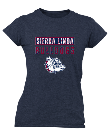 Sierra Linda Bulldogs Mascot #9 Women's Premium SS T-Shirt