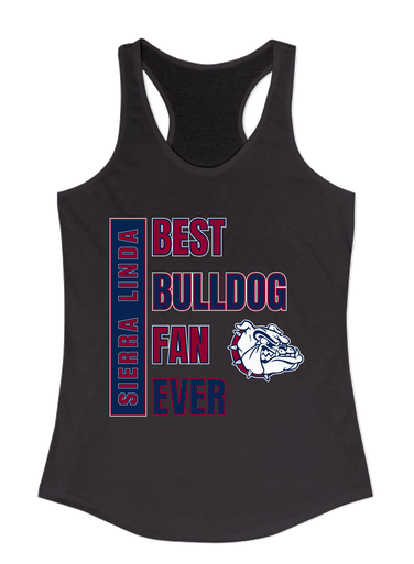 Sierra Linda Bulldogs Best Bulldog Fan Women's Tank Top