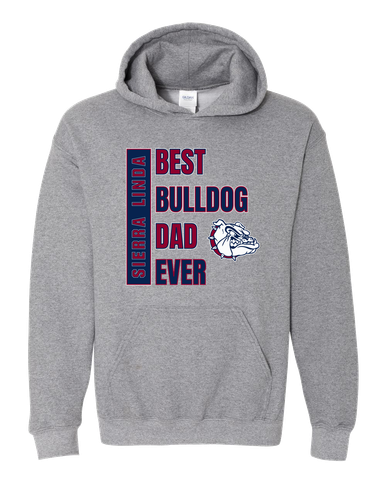 Sierra Linda Bulldogs Best Bulldog Dad Men's Hoodie