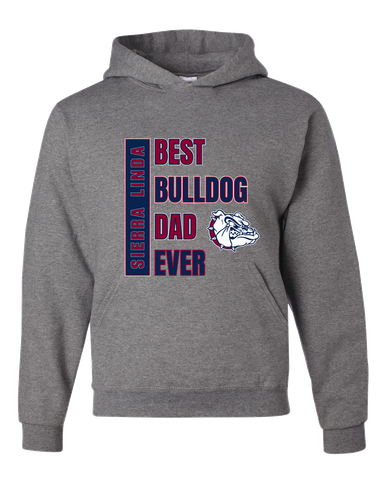 Sierra Linda Bulldogs Best Bulldog Dad Men's Premium Hoodie